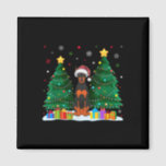 Íman Doberman Pinscher Dog Lover Santa Hat Ugly Christm<br><div class="desc">Doberman Pinscher Dog Lover Santa Hat Ugly Christmas Sweater</div>