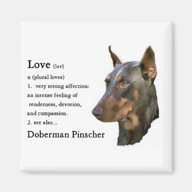 Íman Doberman Pinscher Gifts (Frente)