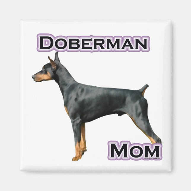 Íman Doberman Pinscher Mãe 4 - Magnet (Frente)