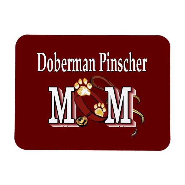 Íman Doberman Pinscher Mamãe Gifts (Horizontal)