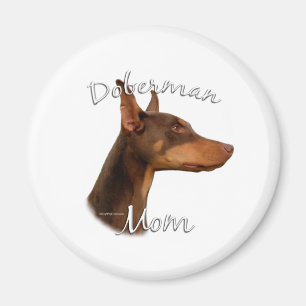 Íman Doberman Pinscher (vermelho) Mãe 2
