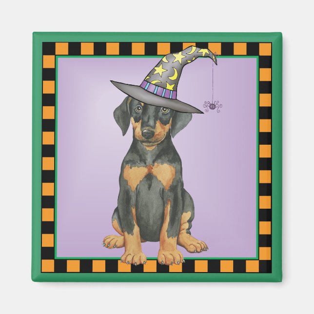 Íman Doberman Witch (Frente)