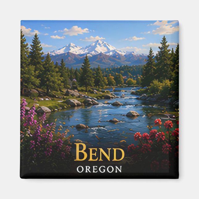 Íman Dobra Oregon Trilhas do Deserto Alto e Cascade 🗺️ (Frente)