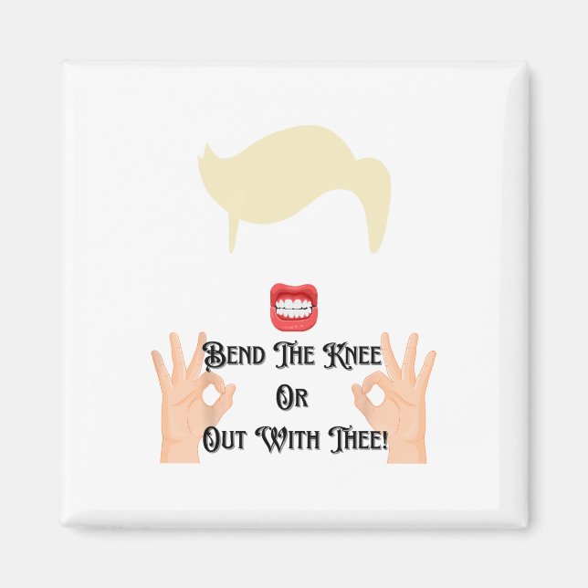 Íman Dobre o Joelho ou Fora com Teu Trump Potus EUA (Frente)
