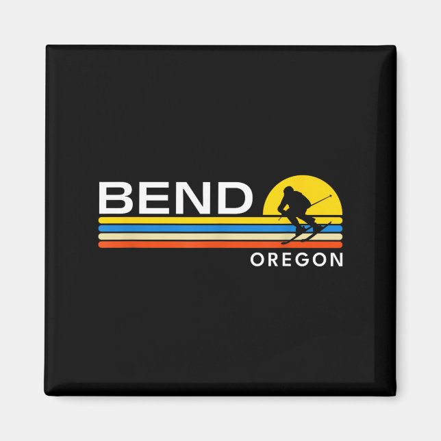 Íman Dobre oregon ski vintage lembranças retrô  (Frente)
