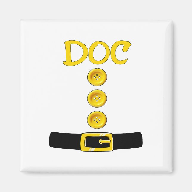Íman Doc Dwarf Halloween Cor do Figurino Correspondente (Frente)