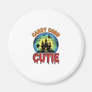 Íman Doce Cute de Milho Design de Castelo de Halloween 