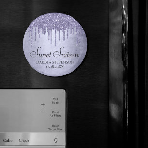 Íman Doce de gota de lavanda 16   Grelha De Grelha Roxa