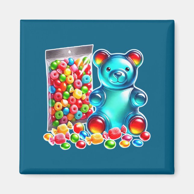 Íman doce de urso de goma azedo  (Frente)