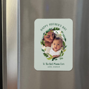 Íman Doce Dia de as mães Greenery Presente Foto para a