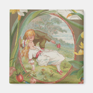 Íman Doce e inocente Valentim vintage, Kate Greenway