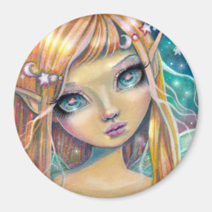Íman Doce Fantasia de Fadas Arte Olho Grande Fadas Fofa