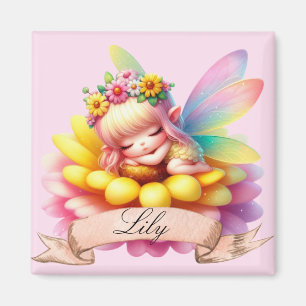 Íman Doce Fantasia Floral Sonhos Doces Fada Adormecida