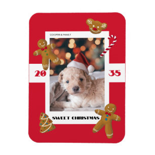 Íman Doce foto personalizada de Natal de animal de esti