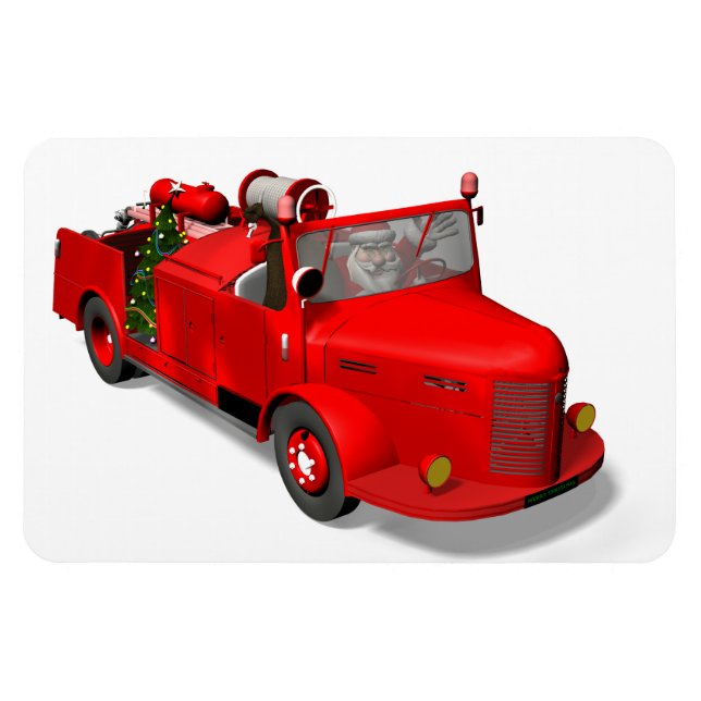 Íman Doce Papai Noel No Motor De Fogo (Horizontal)