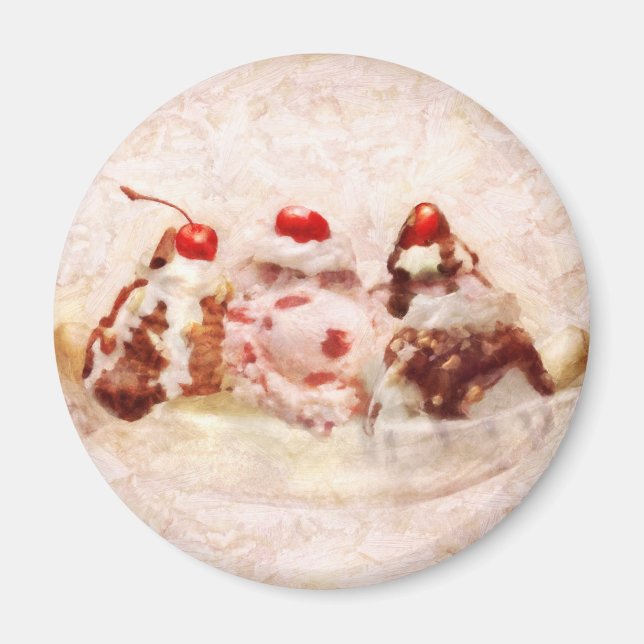 Íman Doce - Sorvete - Banana split (Frente)