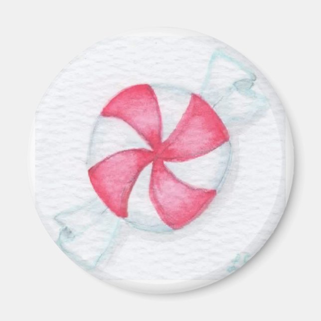 Íman Doces de hortelã-pimenta de Natal (Frente)