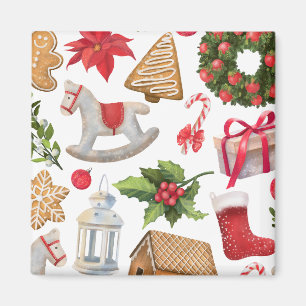 Íman Doces de Natal Bonitos do Pai Natal Personalizados