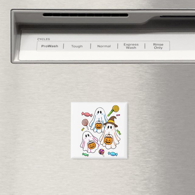Íman Doces Fantasmas Assustadores de Halloween & Truque (In Situ (Dishwasher))