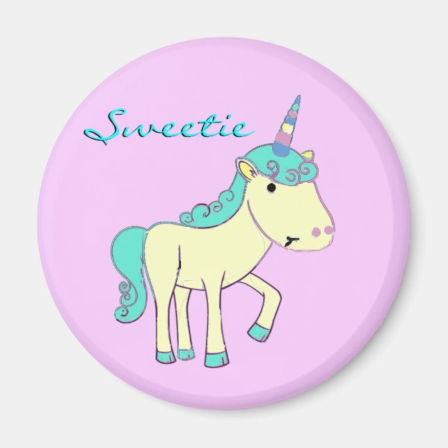 Íman Docinho do ímã Unicorn - (Frente)