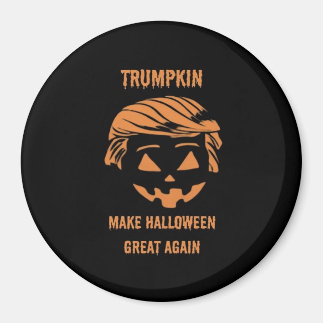 Íman Docinho, Trumpkin, Halloween Merch Classic (Frente)