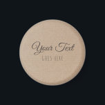 Íman Documento de Vintagem de Produto Fabricado à mão -<br><div class="desc">o histórico do Kraft rustic e uma etiqueta personalizável para todos os seus artesanatos Etsy Home fizeram coisas boas.</div>