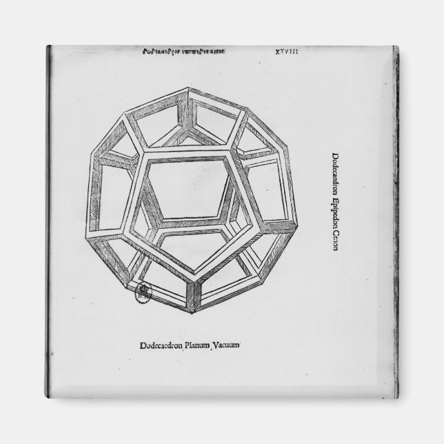 Íman Dodecaedro, de "De Divina Proportione" (Frente)