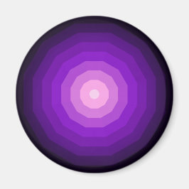 Íman Dodecágono Roxo Forma Geométrica de Doze Lados