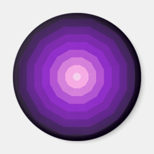 Íman Dodecágono Roxo Forma Geométrica de Doze Lados