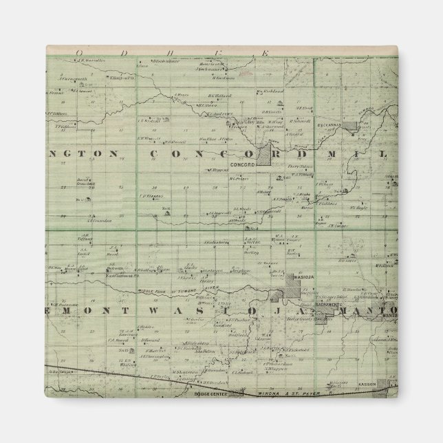 Íman Dodge County, Minnesota (Frente)