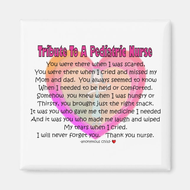 Íman Doença de Enfermeiro Pediátrico (Frente)