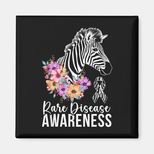 Íman Doença Raras Sensibilização Zebra Guerreira da Doe (Frente)