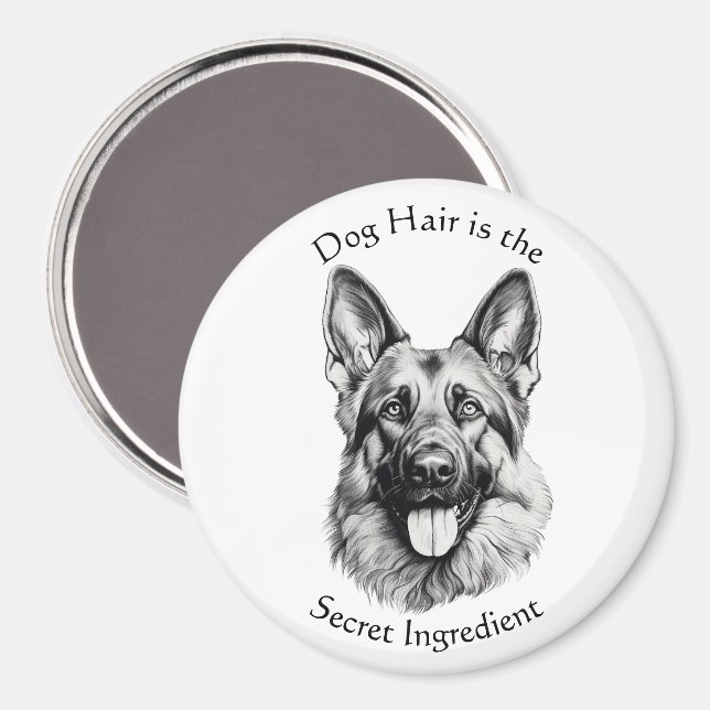 Íman Dog Hair Is the Secret Ingredient Magnet (Front/Back)