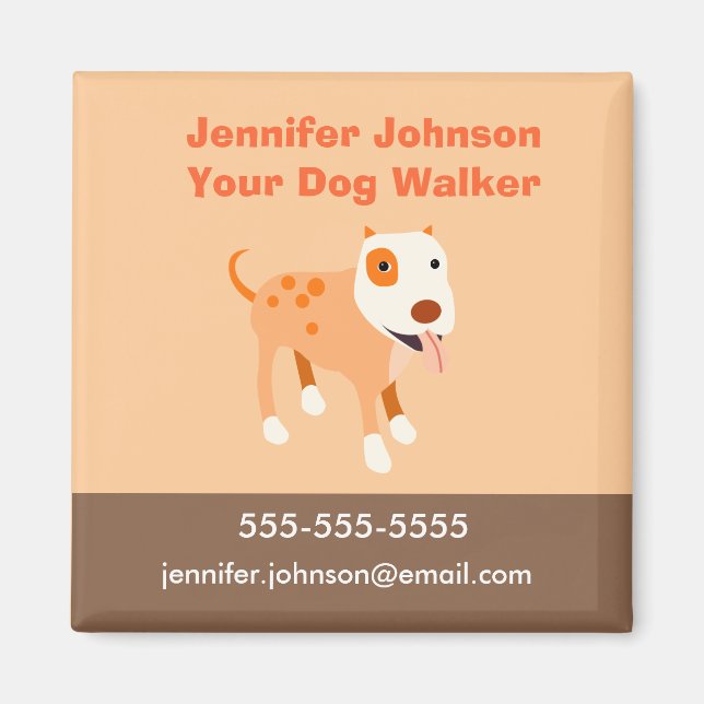 Íman Dog Walker Magnet (Frente)
