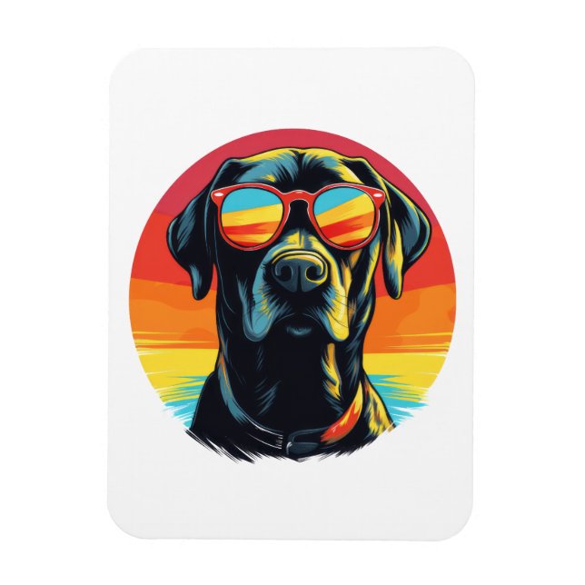 Íman Dog with Sunglasses (Vertical)