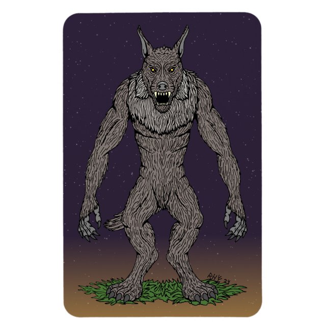 Íman Dogman Cryptid ou Werewolf (Vertical)