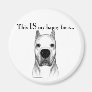 Íman Dogo Argentino Happy Face