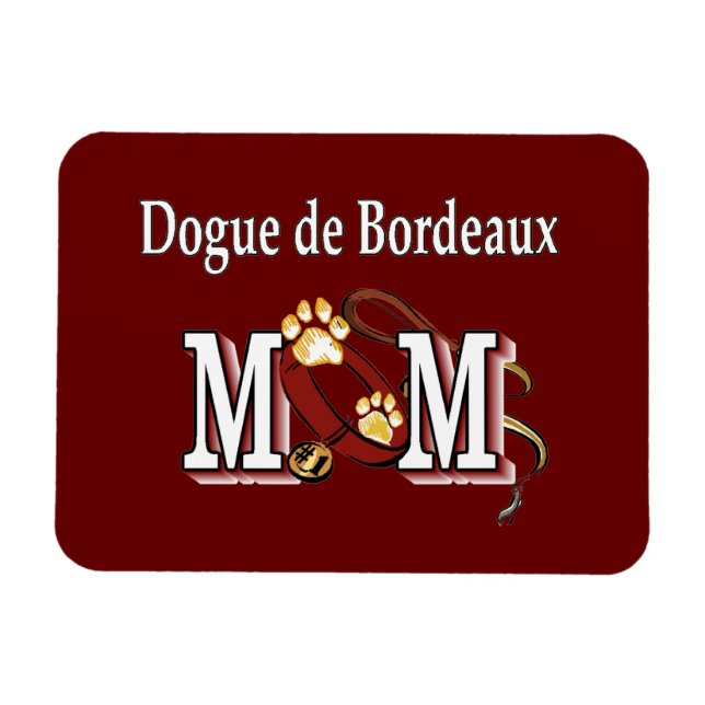 Íman Dogue de Bordeaux Mamãe Gifts (Horizontal)