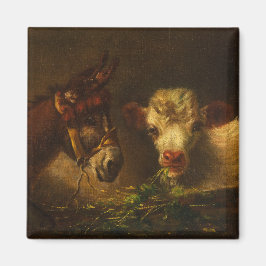 Íman Dois Amigos (Donkey e Lamb) (Animais de Criação)