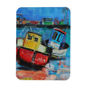 Íman Dois barcos de pesca alegres 2012