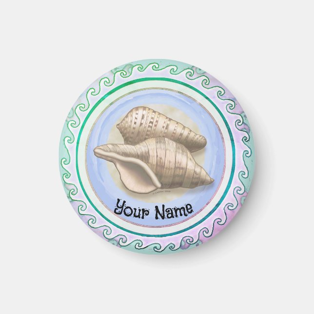 Íman Dois Bonito conchas (Frente)