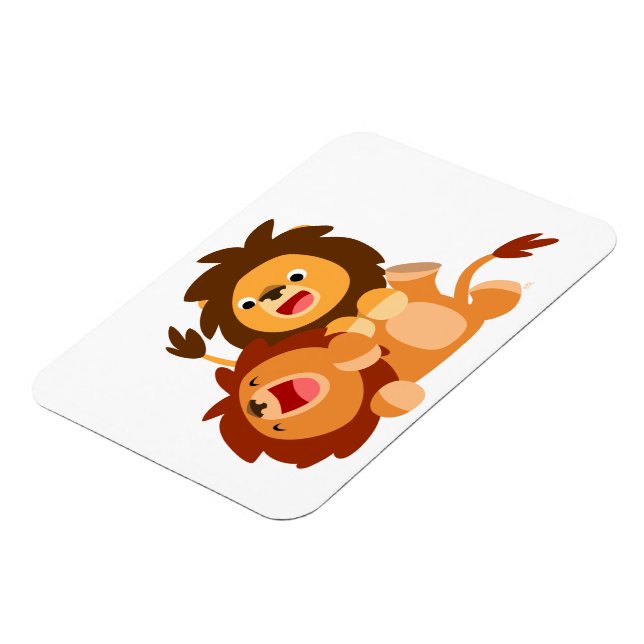 Íman Dois Bons Leões de Cartoon Flexíveis (Left Side)