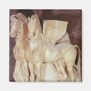 Íman Dois cavalos voados do frontão da