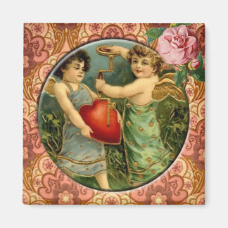 Íman Dois Cupídeos Cons Cutados Vintage Magnet Personal
