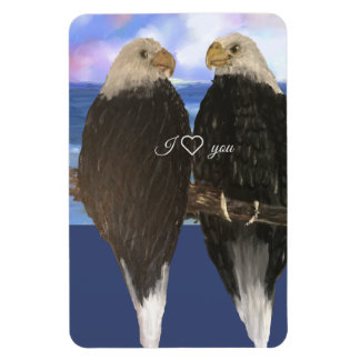 Íman Dois Eagles e Modelo de Texto Personalizado