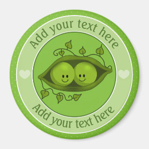 Íman Dois Ervilhas Num Pod Personalizado