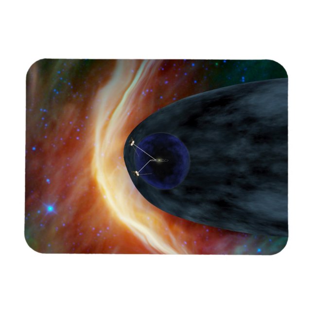 Íman Dois Espaçadores Voyager Explorando Espaço Turbule (Horizontal)