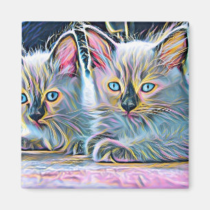 Íman Dois gatinhos de ragdolas