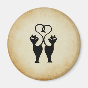 Íman Dois Gatos Silhouette