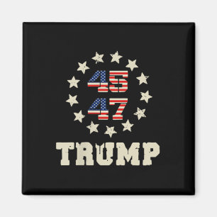 Íman (dois lados) Trump 2025 Qr 45_47 Funny Trump Danci